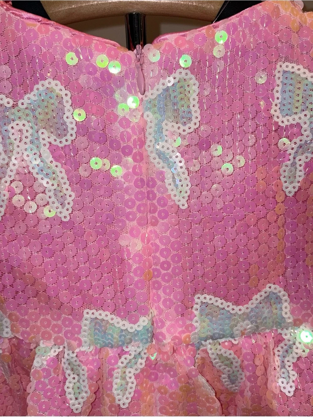 Lola and the Boys Baby Blue Sequined Bow Dress sz 2T NWT